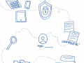 I drew some images and icons I associate with privacy. - Ann Mathews, age 19